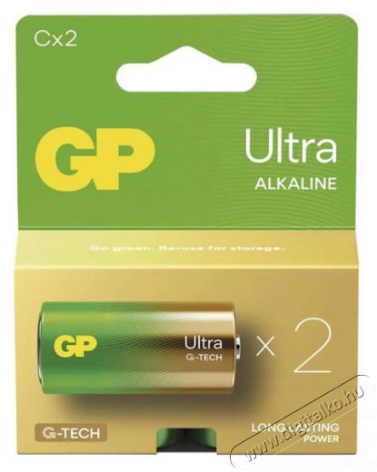 GP Batteries GP Ultra alkáli elem LR14 (C) 2db Akkuk és töltők - Elem - 508807