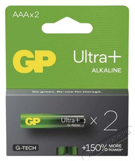 GP Batteries GP Ultra Plus alkáli elem AAA 2db Akkuk és töltők - Elem - 508810