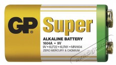 GP B1350 SUPER ALKÁLI ELEM 9V 1DB/FÓLIA Akkuk és töltők - Elem - 470035