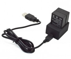 GP GP-110 USB dupla töltőkeret GoPro Hero 4 kamerához, USB kábellel Fényképezőgép / kamera - Sport kamera tartozékok - Akkumulátor / töltő - 303717