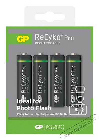 GP ReCyko+ Pro HR6 4db/bliszter 2600mAh AA fotó akku Újdonságok - Új termékek - 337293