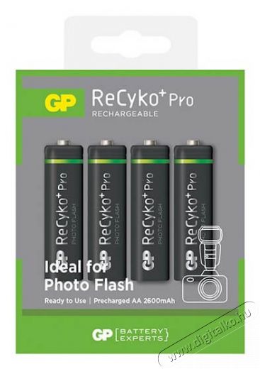 GP ReCyko+ Pro HR6 4db/bliszter 2600mAh AA fotó akku Újdonságok - Új termékek - 337293