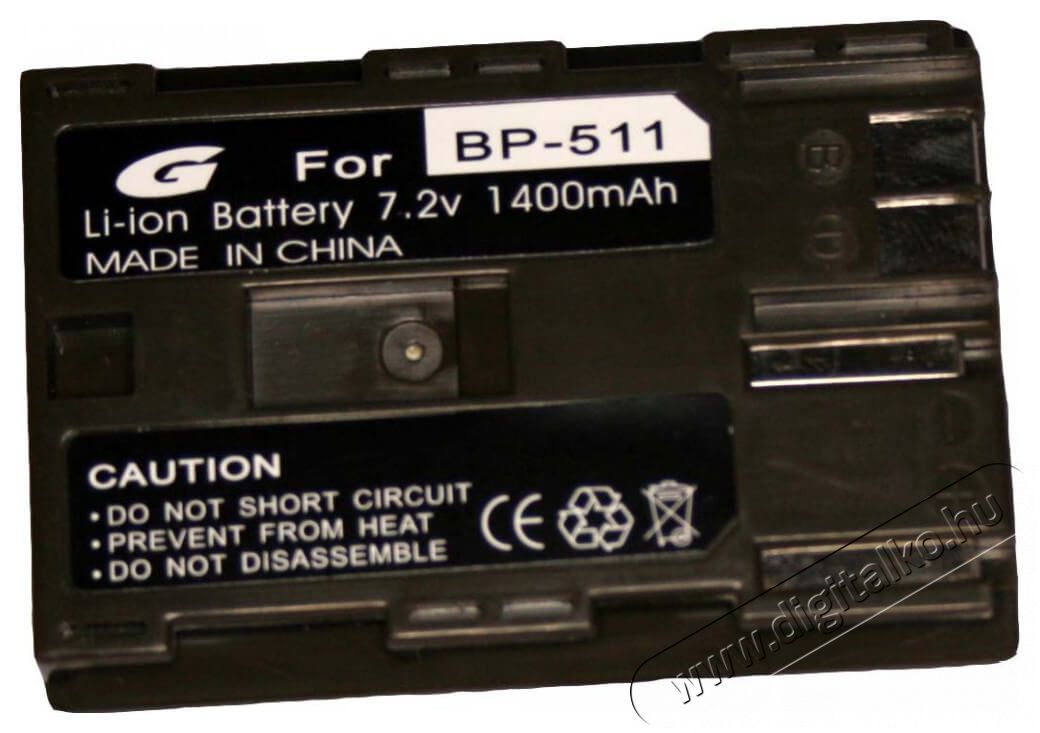 GPI 604 Li-ion akkumulátor Canon BP-511 (1400mAh) Akkuk és töltők - Li-ion akkumulátor és töltő (utángyártott) - Akku - 322652