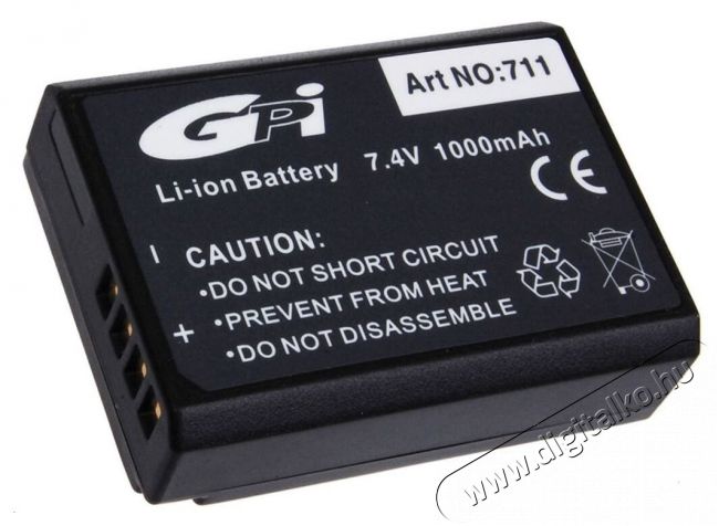 GPI 711 Li-ion akkumulátor Canon LP-E10 (1000mAh) Akkuk és töltők - Li-ion akkumulátor és töltő (utángyártott) - Akku - 322847