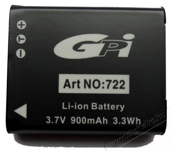 GPI 722 Li-ion akkumulátor Olympus LI-90B (900mAh) Akkuk és töltők - Li-ion akkumulátor és töltő (utángyártott) - Akku - 322820
