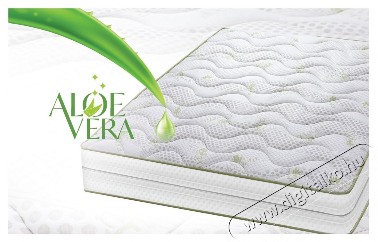 Green Future Aloe Vera Dual Comfort Ortop&eacute;d matrac, 160x200x25 cm, poliuret&aacute;n mem&oacute;riahab 4 cm, 7 komfortz&oacute;na, hipoallerg&eacute;n, megford&iacute;that&oacute;, k&ouml;zepes kem&eacute;nys&eacute;gű Sz&eacute;ps&eacute;g&aacute;pol&aacute;s / Eg&eacute;szs&eacute;g - Egy&eacute;b sz&eacute;ps&eacute;g / eg&eacute;szs&eacute;g term&eacute;k - 536626