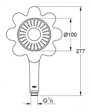 Grohe Rainshower Icon kézizuhany (26115DG0) Háztartás / Otthon / Kültér - Fürdőszoba / wc - Kiegészítő - 348188