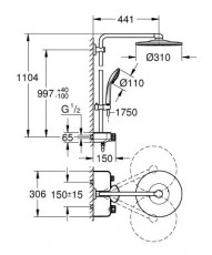 Grohe 26507LS0 zuhanyrendszer Háztartás / Otthon / Kültér - Fürdőszoba / wc - Kiegészítő - 348043