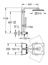 Grohe 26508LS0 zuhanyrendszer Háztartás / Otthon / Kültér - Fürdőszoba / wc - Kiegészítő - 348075