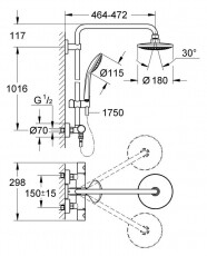 Grohe Euphoria zuhanyrendszer (27296001) Háztartás / Otthon / Kültér - Fürdőszoba / wc - Kiegészítő - 348084