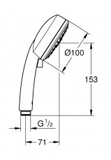 Grohe 27574002 Zuhanyfej Háztartás / Otthon / Kültér - Fürdőszoba / wc - Kiegészítő - 348140