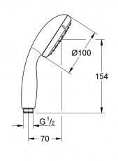Grohe 27852001 Zuhany kiegészítő Háztartás / Otthon / Kültér - Fürdőszoba / wc - Kiegészítő - 348065