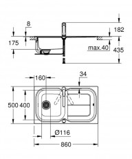 Grohe 31565SD0 Mosogató szett Konyhai termékek - Mosogató - Mosogató csaptelep - 348052