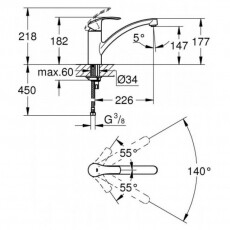 Grohe 33281002 Konyhai csaptelep Konyhai termékek - Mosogató - Mosogató csaptelep - 348073