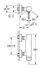 Grohe Essence New egykaros zuhanycsaptelep (33636001) Háztartás / Otthon / Kültér - Fürdőszoba / wc - Kiegészítő - 348098