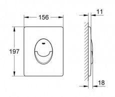 Grohe 38505000 nyomólap Háztartás / Otthon / Kültér - Fürdőszoba / wc - Kiegészítő - 348037