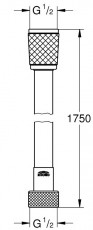 Grohe Relexaflex 1750 zuhanygégecső - 28154001 Háztartás / Otthon / Kültér - Fürdőszoba / wc - Kiegészítő - 360947