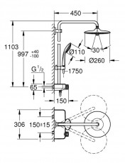 Grohe 26509000 zuhanyrendszer Háztartás / Otthon / Kültér - Fürdőszoba / wc - Kiegészítő - 348077