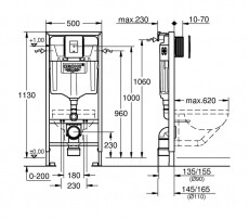 Grohe Rapid SL 5in1 WC öblítőtartály beépítő szett (38827000) Háztartás / Otthon / Kültér - Fürdőszoba / wc - Kiegészítő - 348082