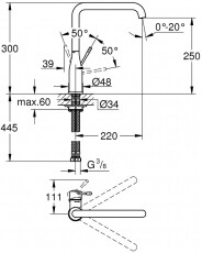Grohe 30269DL0 Mosogató csaptelep Konyhai termékek - Mosogató - Mosogató csaptelep - 370279