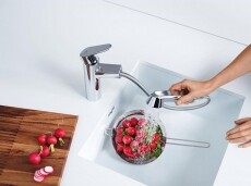 Grohe Eurodisc Cosmopilitan mosogató csaptelep kihúzható fejjel (32257002) Konyhai termékek - Mosogató - Mosogató csaptelep - 348209