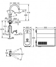 Grohe Blue Home duó csaptelep szett (31455001) Konyhai termékek - Mosogató - Mosogató csaptelep - 359649