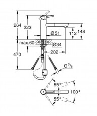 Grohe Concetto egykaros mosogatócsaptelep kihúzható fejjel (31129001) Konyhai termékek - Mosogató - Mosogató csaptelep - 348176