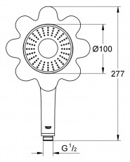 Grohe Rainshower Icon kézizuhany (26115YR0) Háztartás / Otthon / Kültér - Fürdőszoba / wc - Kiegészítő - 348189