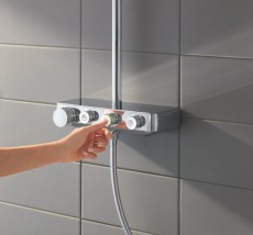 Grohe Euphoria SmartControl 310 Cube Duo Termosztátos zuhanyrendszer (26508000) Háztartás / Otthon / Kültér - Fürdőszoba / wc - Kiegészítő - 348196
