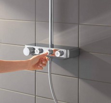 Grohe Euphoria SmartControl 310 Cube Duo Termosztátos zuhanyrendszer (26508000) Háztartás / Otthon / Kültér - Fürdőszoba / wc - Kiegészítő - 348196