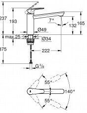 Grohe 31693000 Mosogató csaptelep Konyhai termékek - Mosogató - Mosogató csaptelep - 363633