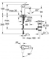 Grohe Sail Cube Mosdócsaptelep Háztartás / Otthon / Kültér - Fürdőszoba / wc - Kiegészítő - 370782