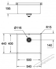 Grohe K700 Undermount Arany Mosogatótálca Konyhai termékek - Mosogató - Mosogatótálca - 381284