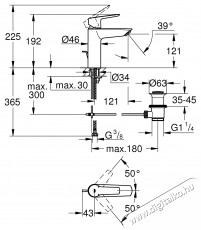 Grohe 23455002 Start OHM egykaros mosd&oacute;csaptelep, M m&eacute;ret, 28mm ker&aacute;mia bet&eacute;t, kr&oacute;m H&aacute;ztart&aacute;s / Otthon / K&uuml;lt&eacute;r - F&uuml;rdőszoba / wc - Kieg&eacute;sz&iacute;tő - 536727