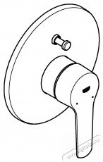 Grohe 23558002 Start OHM egykaros falba &eacute;p&iacute;thető k&aacute;dcsaptelep, automata zuhanyv&aacute;lt&oacute;, 46mm ker&aacute;mia bet&eacute;t, kr&oacute;m (23558002) H&aacute;ztart&aacute;s / Otthon / K&uuml;lt&eacute;r - F&uuml;rdőszoba / wc - Kieg&eacute;sz&iacute;tő - 536697