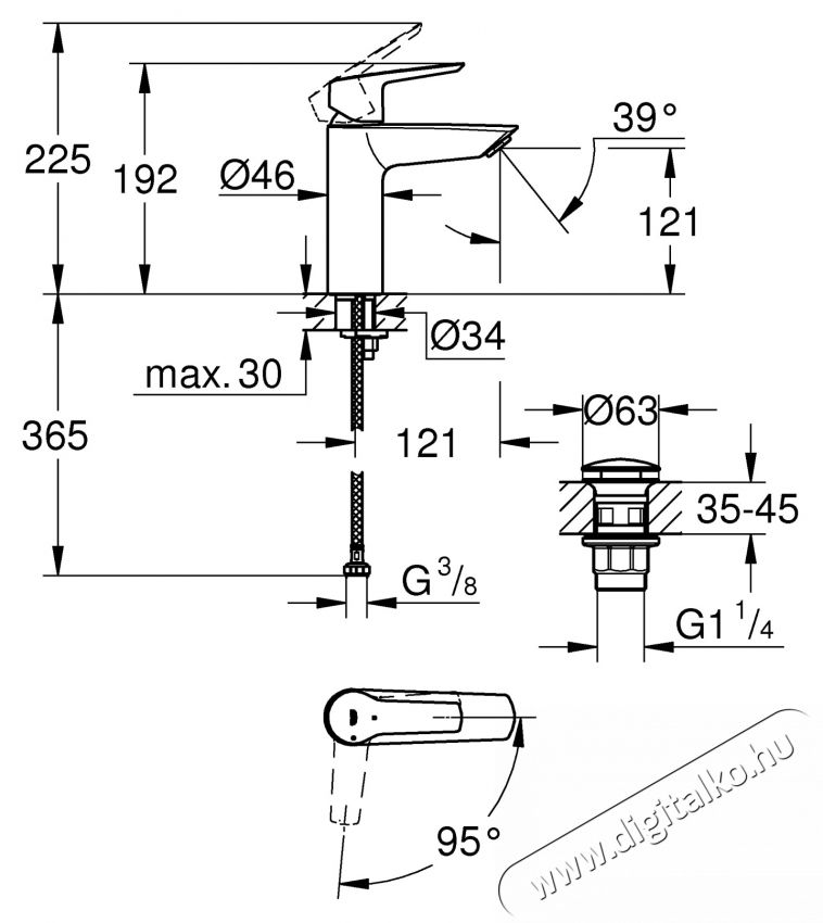 Grohe 23746002 Start OHM  Click  M egykaros mosd&oacute;csaptelep, gyorsszerelő rendszer, v&iacute;ztakar&eacute;kos 28mm ker&aacute;mia bet&eacute;t, kr&oacute;m (23746002) H&aacute;ztart&aacute;s / Otthon / K&uuml;lt&eacute;r - F&uuml;rdőszoba / wc - Kieg&eacute;sz&iacute;tő - 536722