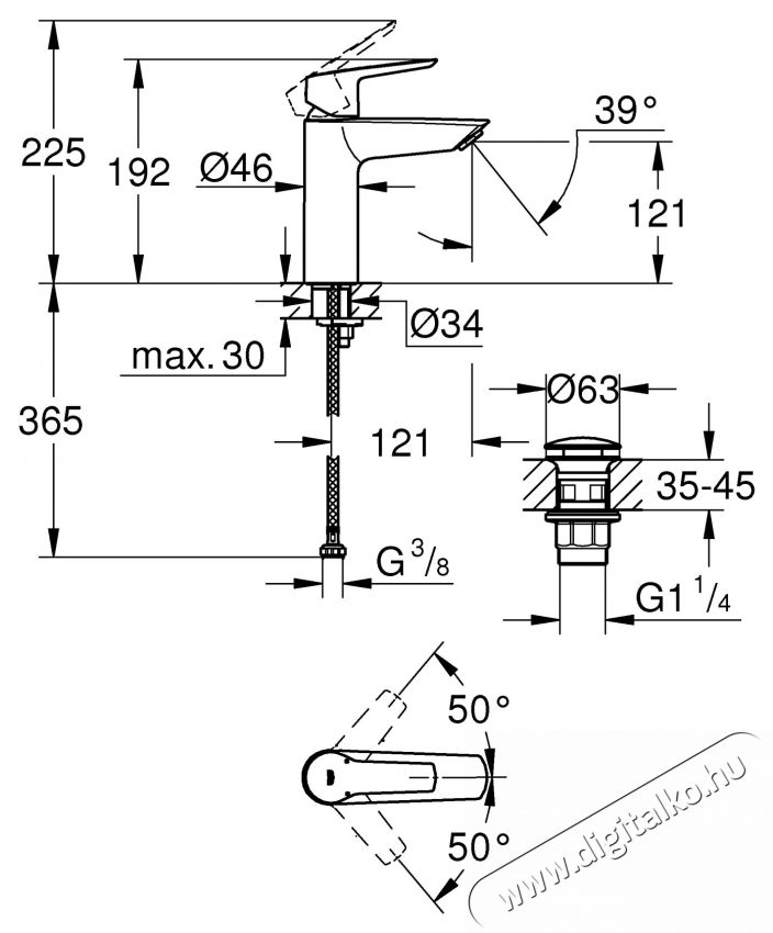 Grohe 24204002 Start OHM  Click  M egykaros mosd&oacute;csaptelep, gyorsszerelő rendszer, kr&oacute;m (24204002) H&aacute;ztart&aacute;s / Otthon / K&uuml;lt&eacute;r - F&uuml;rdőszoba / wc - Kieg&eacute;sz&iacute;tő - 536726
