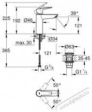 Grohe 24204002 Start OHM  Click  M egykaros mosd&oacute;csaptelep, gyorsszerelő rendszer, kr&oacute;m (24204002) H&aacute;ztart&aacute;s / Otthon / K&uuml;lt&eacute;r - F&uuml;rdőszoba / wc - Kieg&eacute;sz&iacute;tő - 536726