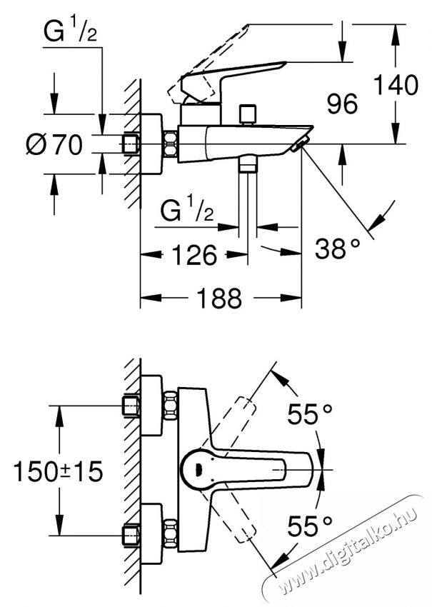 Grohe 24206002 Start OHM egykaros k&aacute;dcsaptelep, automata zuhanyv&aacute;lt&oacute;, falra r&ouml;gz&iacute;thető, kr&oacute;m (24206002) H&aacute;ztart&aacute;s / Otthon / K&uuml;lt&eacute;r - F&uuml;rdőszoba / wc - Kieg&eacute;sz&iacute;tő - 536712