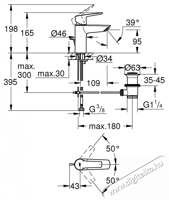 Grohe 24209002 Start OHM egykaros mosd&oacute;csaptelep, S m&eacute;ret, 28mm ker&aacute;mia bet&eacute;t, kr&oacute;m (24209002) H&aacute;ztart&aacute;s / Otthon / K&uuml;lt&eacute;r - F&uuml;rdőszoba / wc - Kieg&eacute;sz&iacute;tő - 536730