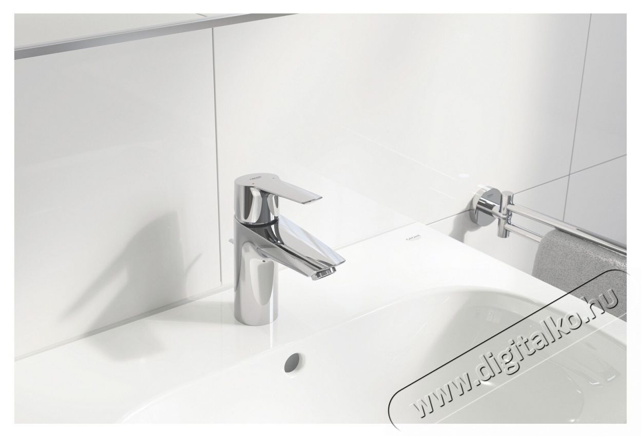 Grohe 24209002 Start OHM egykaros mosd&oacute;csaptelep, S m&eacute;ret, 28mm ker&aacute;mia bet&eacute;t, kr&oacute;m (24209002) H&aacute;ztart&aacute;s / Otthon / K&uuml;lt&eacute;r - F&uuml;rdőszoba / wc - Kieg&eacute;sz&iacute;tő - 536730