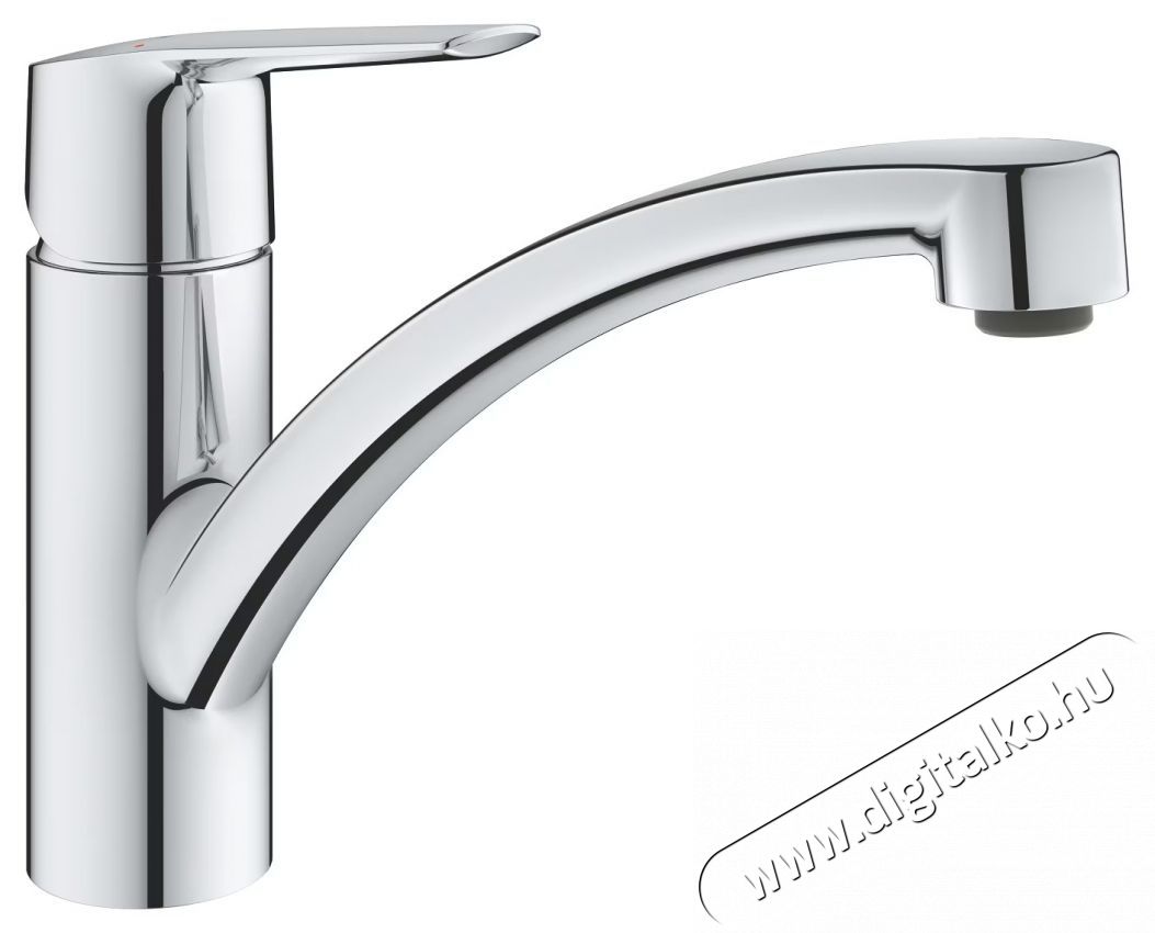 Grohe 30530002 Start OHM egykaros mosogat&oacute;csaptelep, als&oacute; elforgathat&oacute; kifoly&oacute;cső, 35mm ker&aacute;mia bet&eacute;t, kr&oacute;m (30530002) Konyhai term&eacute;kek - Mosogat&oacute; - Mosogat&oacute; csaptelep - 536710