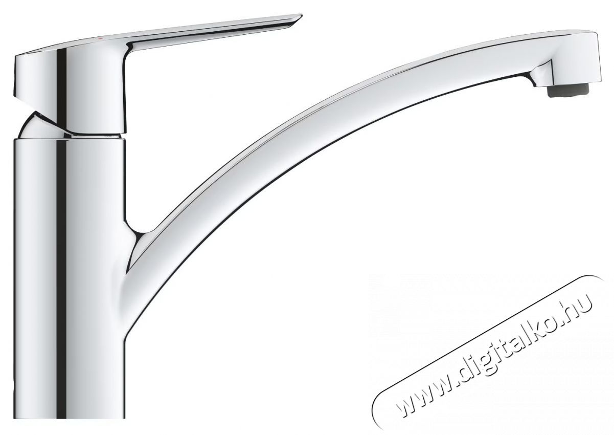 Grohe 30530002 Start OHM egykaros mosogat&oacute;csaptelep, als&oacute; elforgathat&oacute; kifoly&oacute;cső, 35mm ker&aacute;mia bet&eacute;t, kr&oacute;m (30530002) Konyhai term&eacute;kek - Mosogat&oacute; - Mosogat&oacute; csaptelep - 536710