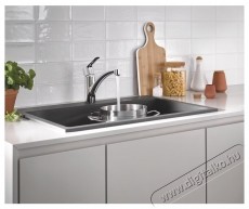 Grohe 30530002 Start OHM egykaros mosogat&oacute;csaptelep, als&oacute; elforgathat&oacute; kifoly&oacute;cső, 35mm ker&aacute;mia bet&eacute;t, kr&oacute;m (30530002) Konyhai term&eacute;kek - Mosogat&oacute; - Mosogat&oacute; csaptelep - 536710
