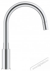 Grohe 30556000 Startloop Egykaros mosogat&oacute;csaptelep, Magas&iacute;tott J kivitel, Kih&uacute;zhat&oacute; fej, Forgathat&oacute; kifoly&oacute;cső, Kr&oacute;m Konyhai term&eacute;kek - Mosogat&oacute; - Mosogat&oacute; csaptelep - 536690