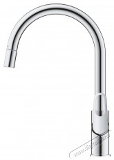Grohe 30569000 Start Flow Egykaros mosogat&oacute;csaptelep, Magas&iacute;tott U kivitel, Kih&uacute;zhat&oacute; cső, Forgathat&oacute; kifoly&oacute;cső, Kr&oacute;m Konyhai term&eacute;kek - Mosogat&oacute; - Mosogat&oacute; csaptelep - 536692