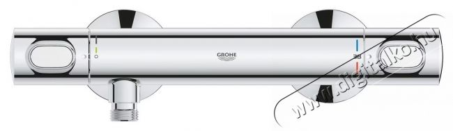 Grohe 34840000 Precision Flow termoszt&aacute;tos zuhany csaptelep, Safety Stop funkci&oacute; (38&deg;C), falra szerelhető, kr&oacute;m (34840000) H&aacute;ztart&aacute;s / Otthon / K&uuml;lt&eacute;r - F&uuml;rdőszoba / wc - Kieg&eacute;sz&iacute;tő - 536696