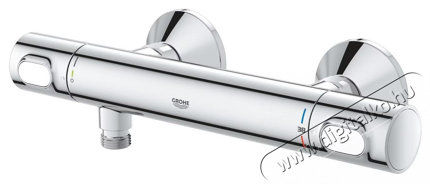 Grohe 34840000 Precision Flow termoszt&aacute;tos zuhany csaptelep, Safety Stop funkci&oacute; (38&deg;C), falra szerelhető, kr&oacute;m (34840000) H&aacute;ztart&aacute;s / Otthon / K&uuml;lt&eacute;r - F&uuml;rdőszoba / wc - Kieg&eacute;sz&iacute;tő - 536696