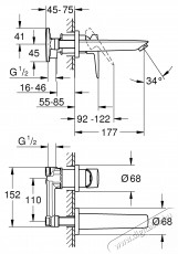 Grohe Bauloop 20289001 mosd&oacute;csaptelep 20289001, 1/2  , falra szerelhető, egykaros, 170 mm-es cső, ker&aacute;miapatron, kr&oacute;m Konyhai term&eacute;kek - Mosogat&oacute; - Mosogat&oacute; csaptelep - 536685