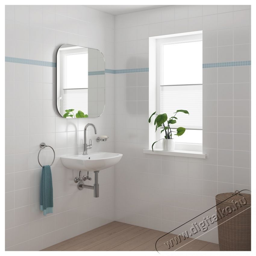 Grohe Bauloop mosd&oacute;kagyl&oacute; csaptelep 23891001, 3/8  , egykaros, L-es m&eacute;retű, nyom&oacute;gombos, forgathat&oacute;, kr&oacute;mozott H&aacute;ztart&aacute;s / Otthon / K&uuml;lt&eacute;r - F&uuml;rdőszoba / wc - Kieg&eacute;sz&iacute;tő - 536711